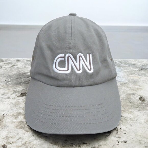 CNN Other - CNN Embroidered Baseball Cap/Hat (Gray) EUC
